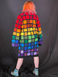 Rainbow Tile Long Cardigan