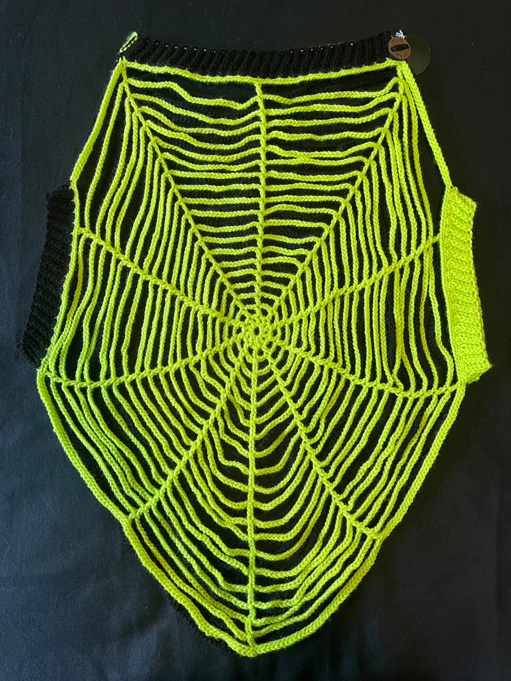 Lime/Black Spiderweb (Sleeveless)